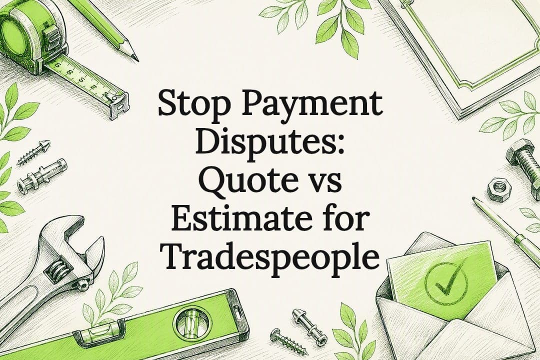 Stop Payment Disputes: Quote vs Estimate for Tradespeople