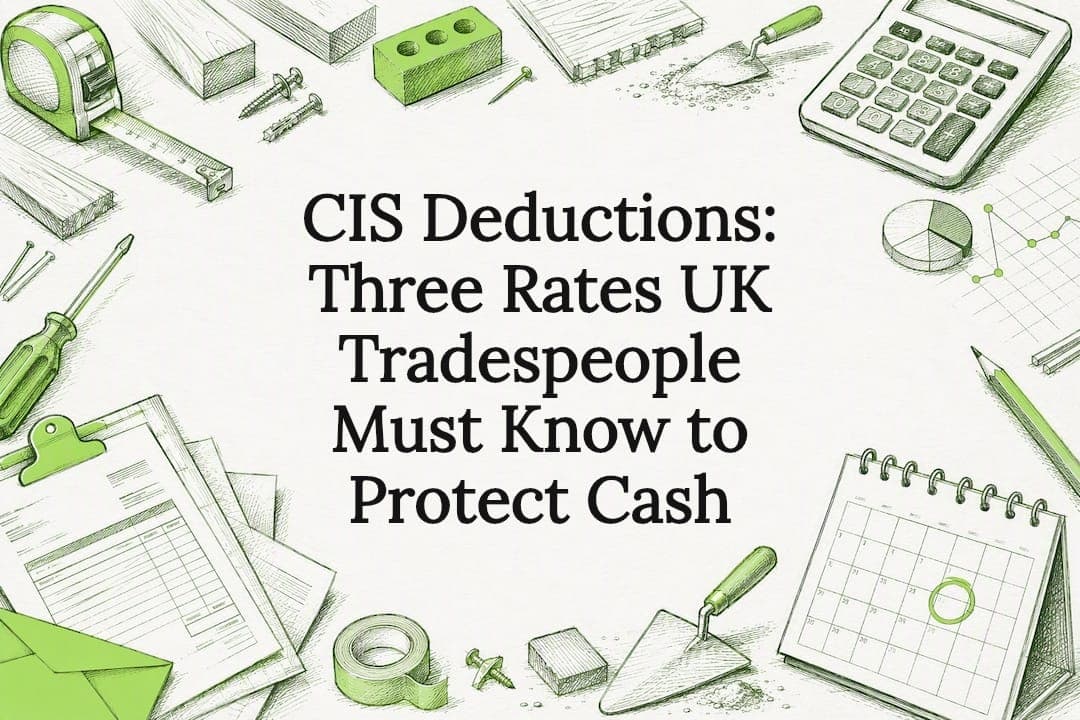 CIS Deductions: Three Rates UK Tradespeople Must Know to Protect Cash