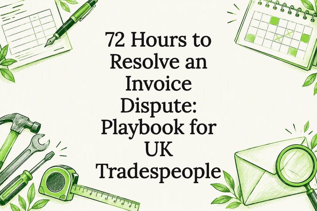 72 Hours to Resolve an Invoice Dispute: Playbook for UK Tradespeople