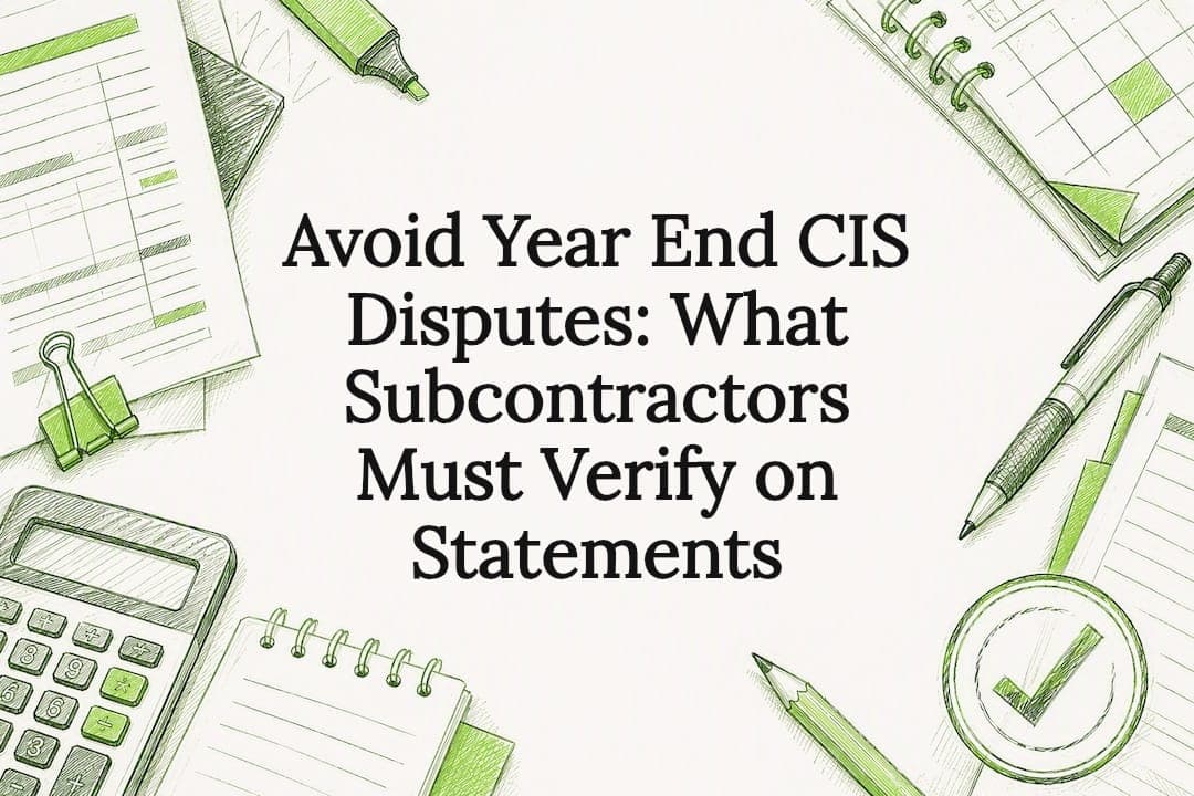 Avoid Year End CIS Disputes: What Subcontractors Must Verify on Statements