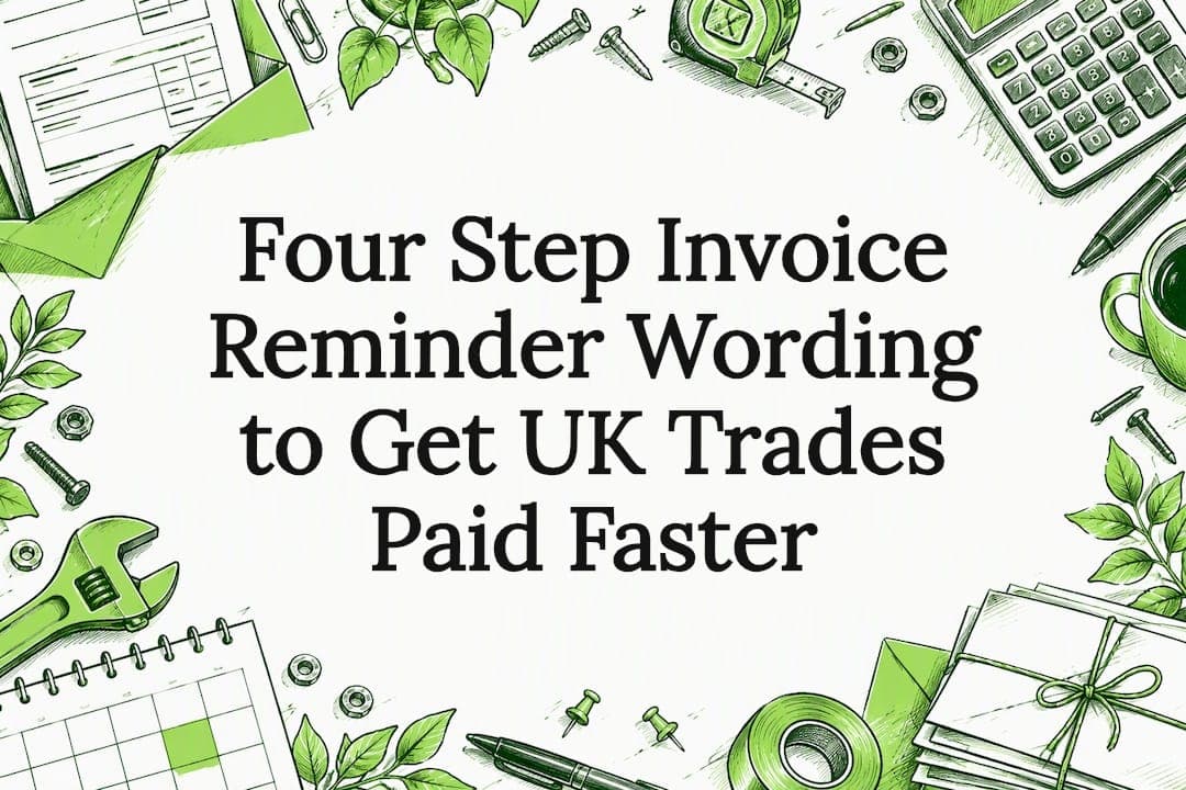 Four Step Invoice Reminder Wording to Get UK Trades Paid Faster
