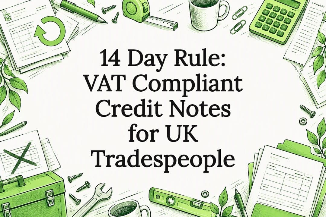 14 Day Rule: VAT Compliant Credit Notes for UK Tradespeople