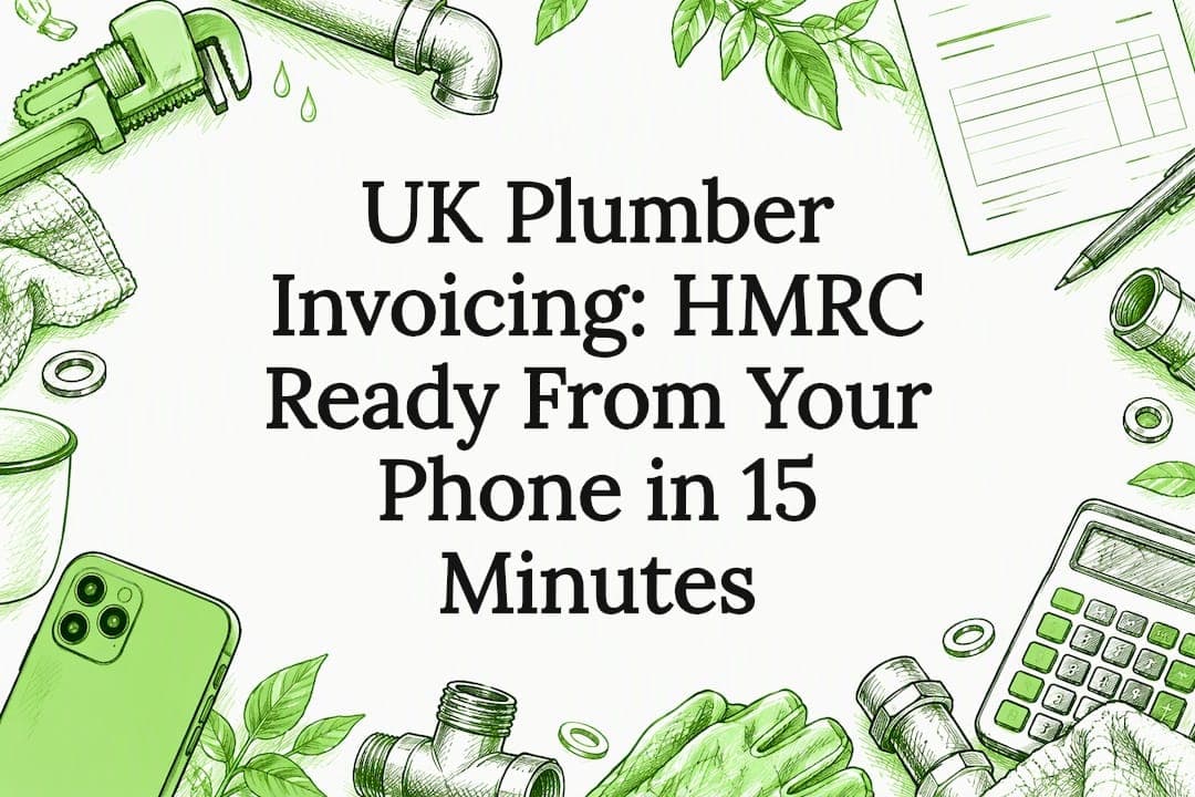 UK Plumber Invoicing: HMRC Ready From Your Phone in 15 Minutes
