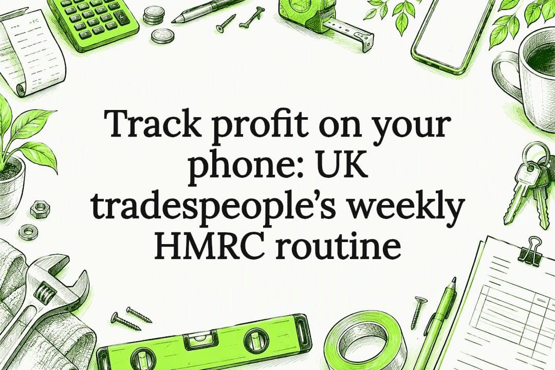 Track profit on your phone: UK tradespeople’s weekly HMRC routine