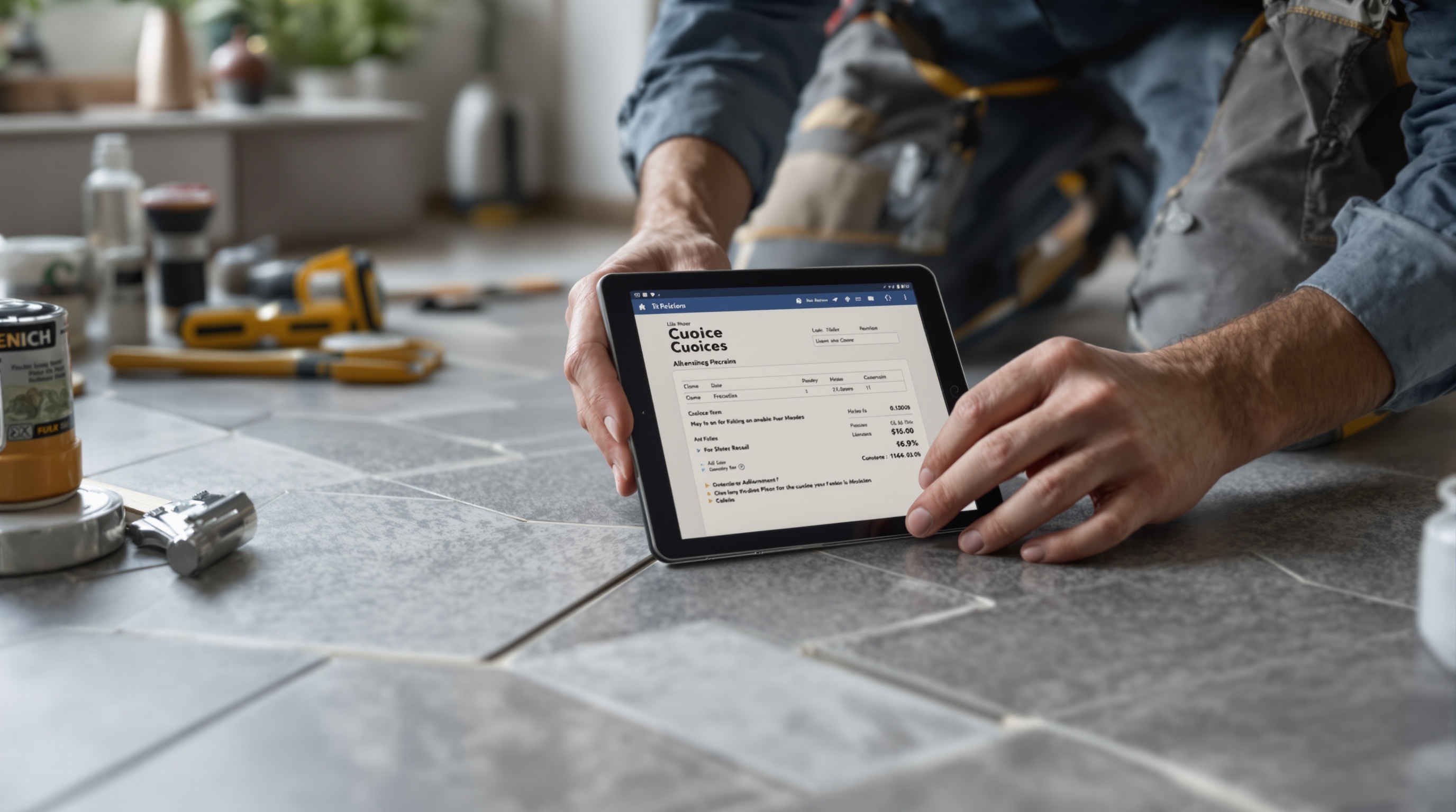 Norwich tilers using TradeTally quote software