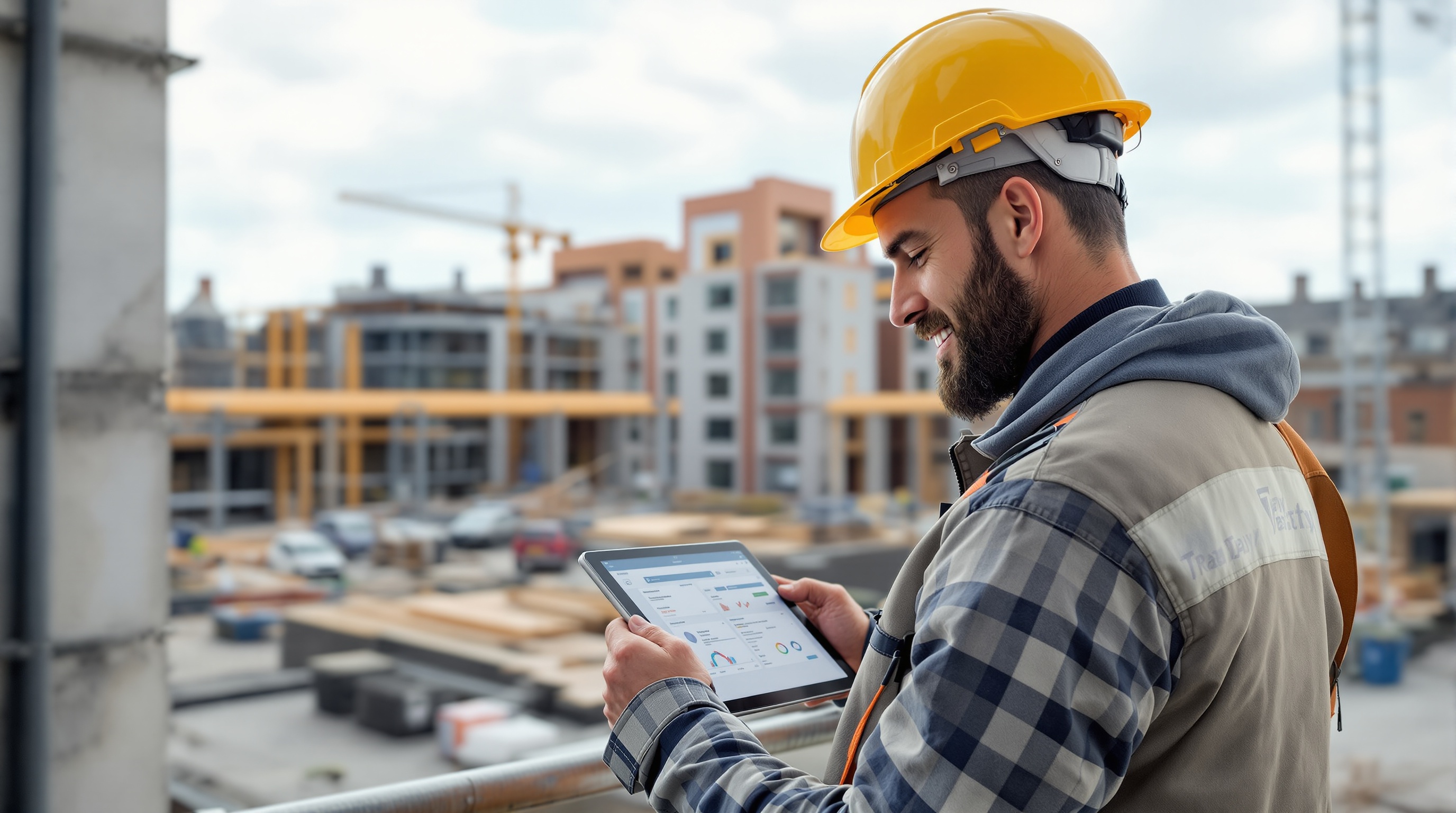 Cardiff tradesperson using TradeTally quote software to manage their trade business