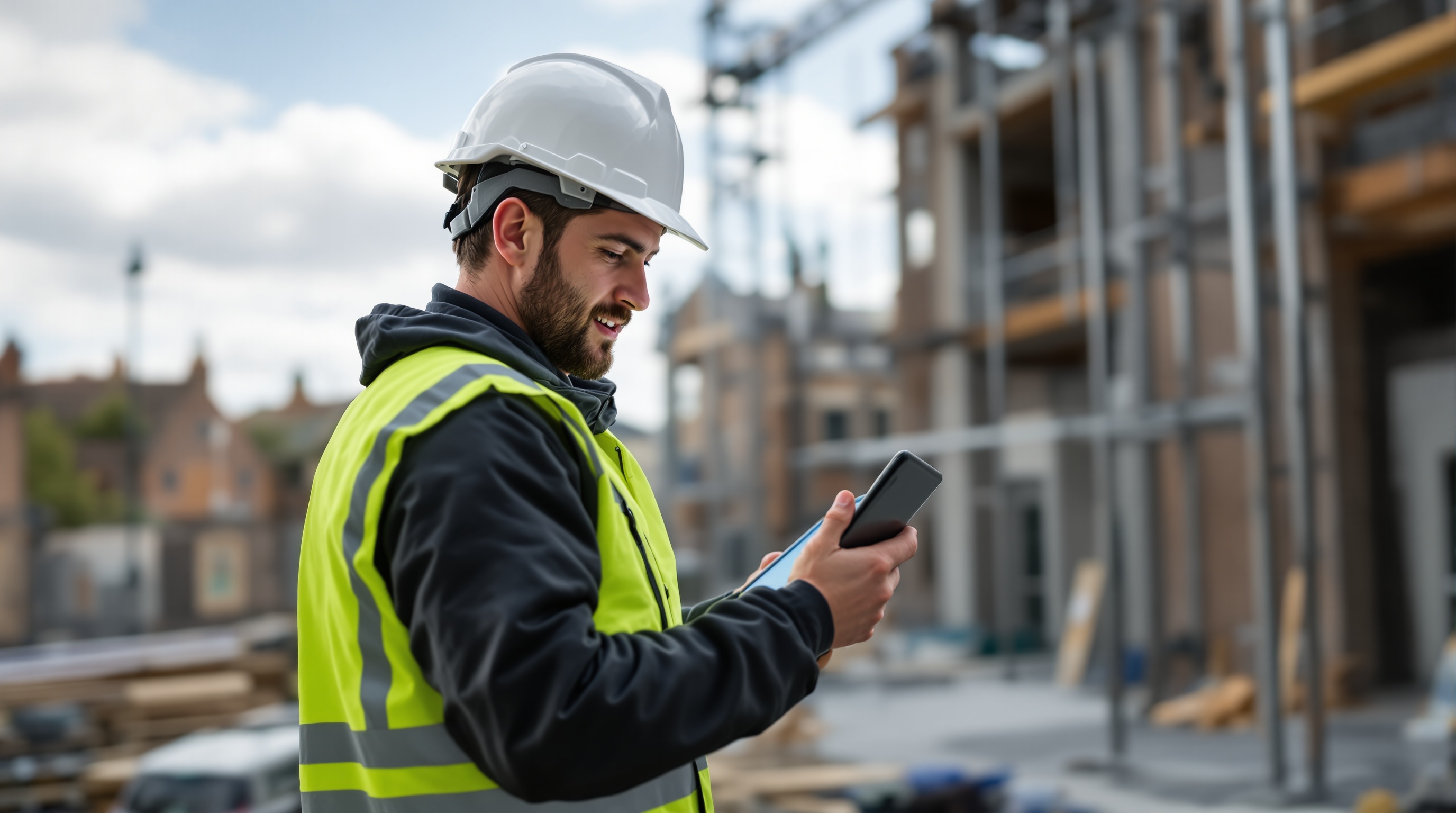 Sheffield tradesperson using TradeTally quote software to manage their trade business